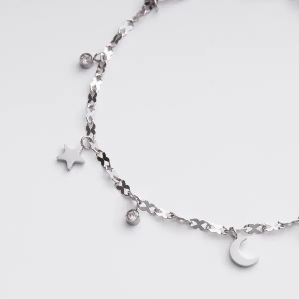 Lắc chân nữ Moon & Star Anklet Silver